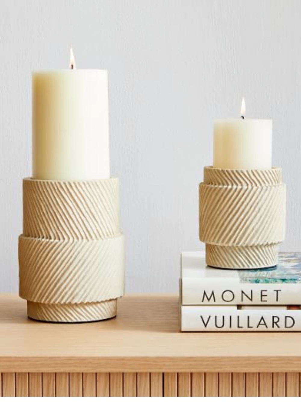 West Elm Asher Pillar Candle Holders